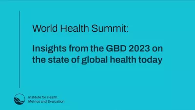 Video cover with the title: World Health Summit: Insights from the GBD 2023 on the state of global health today